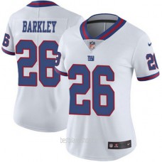 Saquon Barkley New York Giants Womens Game Color Rush White Jersey Bestplayer